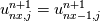 u^{n+1}_{nx,j} = u^{n+1}_{nx-1,j}